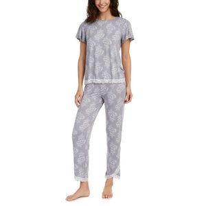 NWT! Charter Club Lace-Trim Top & Capri Pajama Set